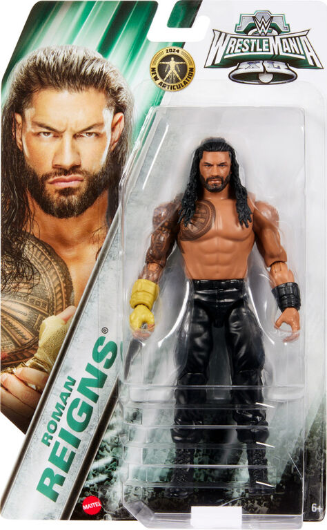 WWE WrestleMania Roman Reigns Action Figure, 6-inch Collectible
