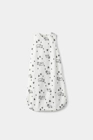 Sac Couchage Polaire Blanc/Vert 12-18M