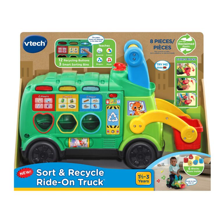 VTech Sort & Recycle Ride-On Truck - English Edition