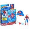 Marvel Spider-Man Aqua Web Warriors 4-Inch Spider-Man Action Figure with Refillable Water Gear Accessory