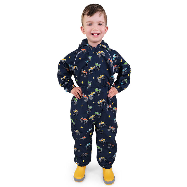 Combinaisons de Pluie Légères pour Enfants | Gros Camions - 1T (1-2A)