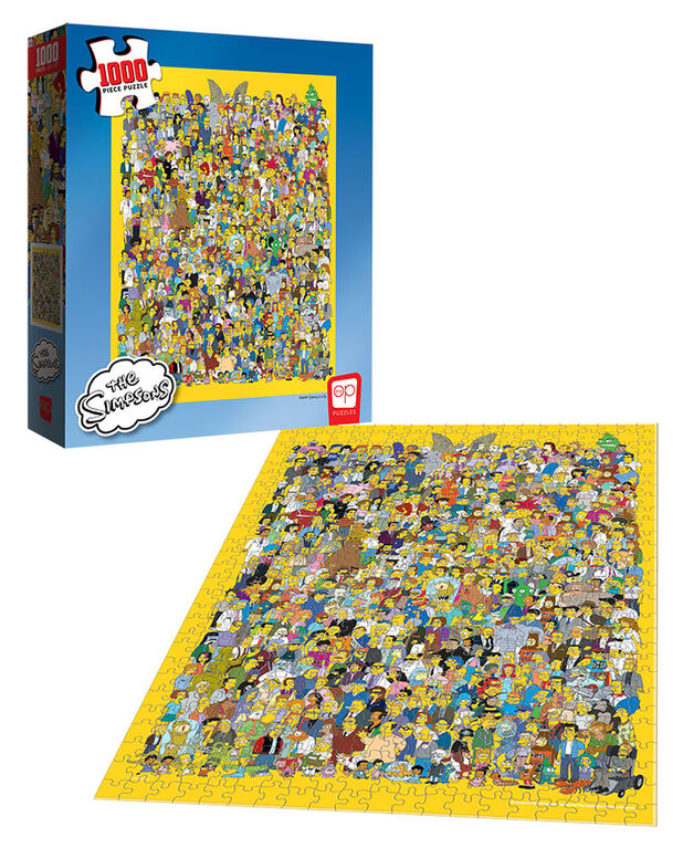 Puzzle 1000 Pièces - The Simpsons "Cast of Thousands" - Édition anglaise