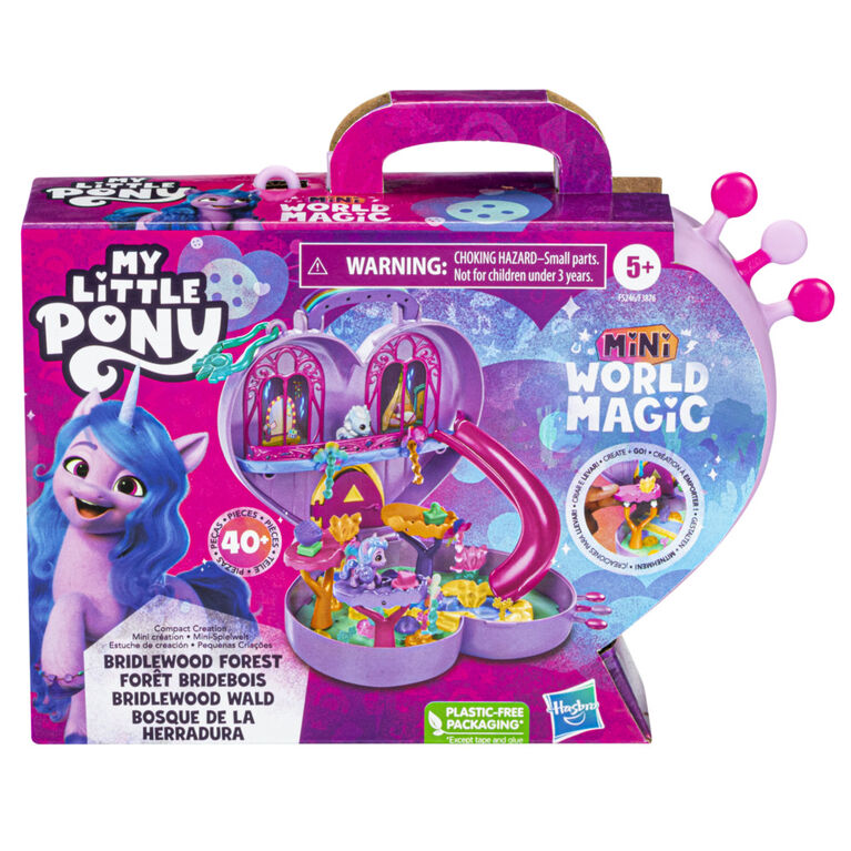 My Little Pony Mini World Magic Compact Creation Bridlewood Forest Toy - Portable Playset with Izzy Moonbow Pony