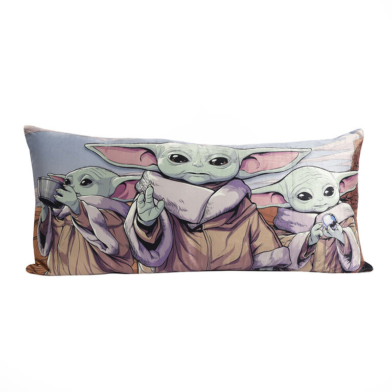 Bébé Yoda Star Wars Mandalorian Oreiller de corps