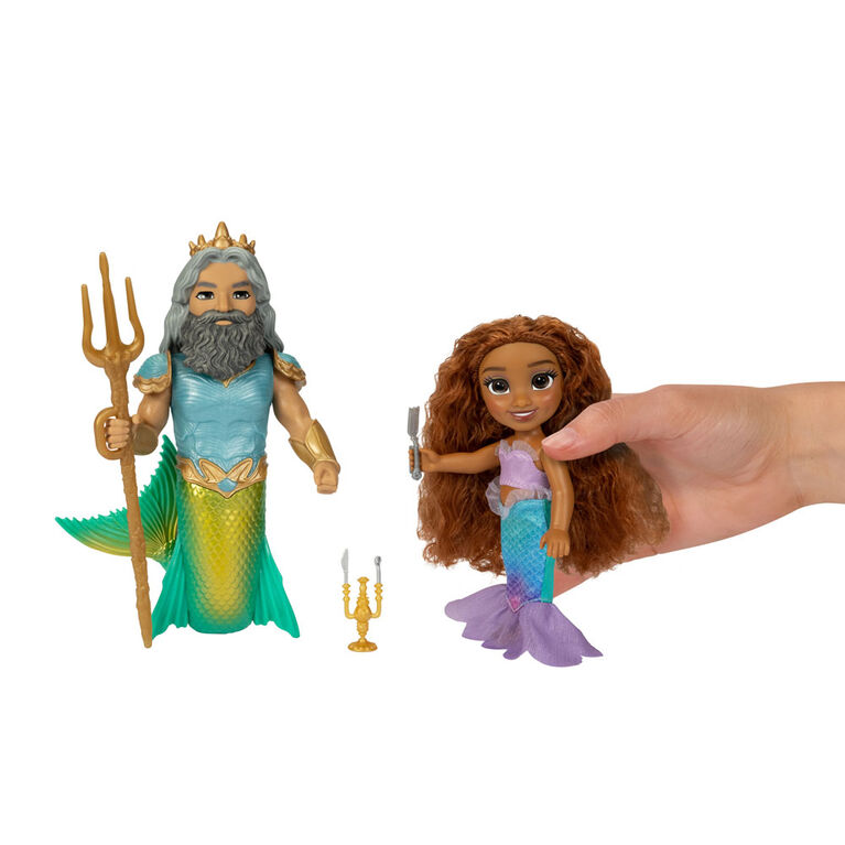 Little Mermaid Live Action Ariel and King Triton Petite Gift Set