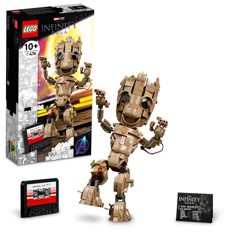 LEGO Marvel Je suis Groot 76217 Ensemble de construction (476 pièces)