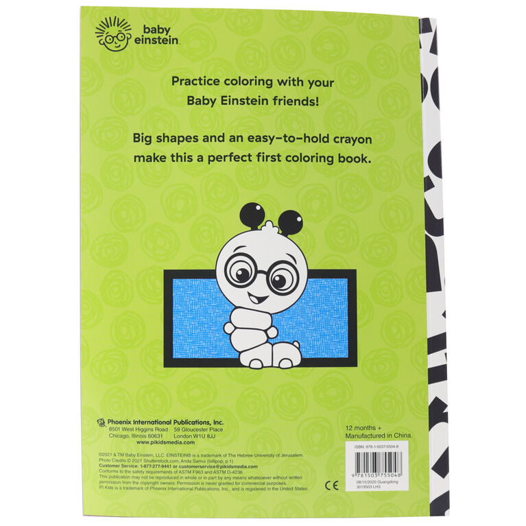 Baby Einstein Color With Crayons Activity Book - English Edition