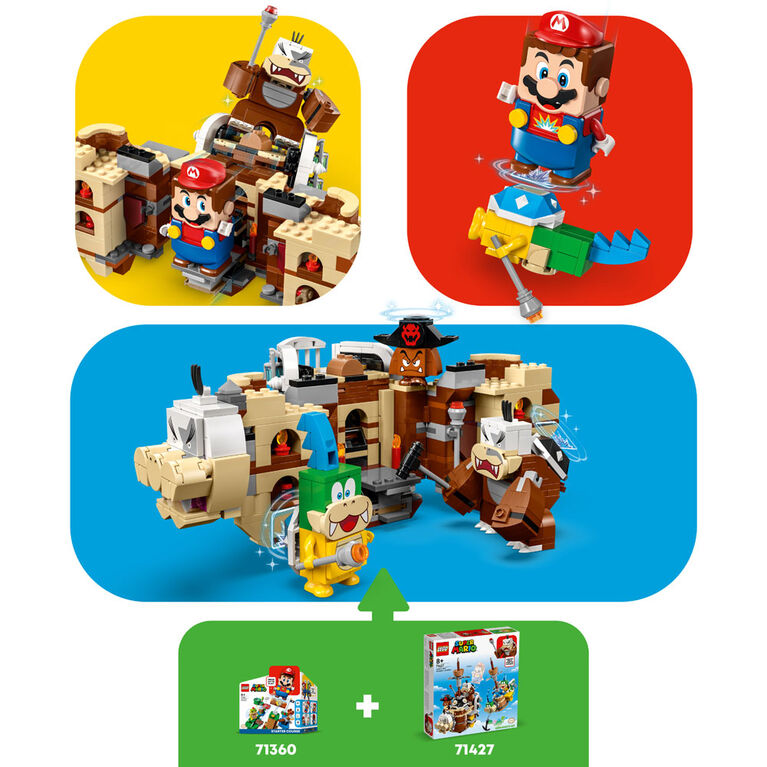 LEGO Super Mario Ensemble d'extension Les bateaux volants de Larry et Morton 71427 (1 062 pièces)