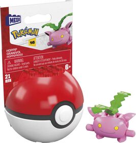 MEGA Pokemon Hoppip building set with 21 pieces and Poke Ball