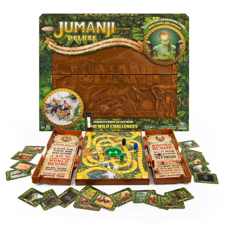 Jumanji Deluxe Game, Immersive Electronic Version of the Classic Adventure Board Game - English Edition