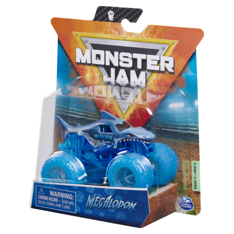 Monster Jam, Official Megalodon Monster Truck, Die-Cast Vehicle