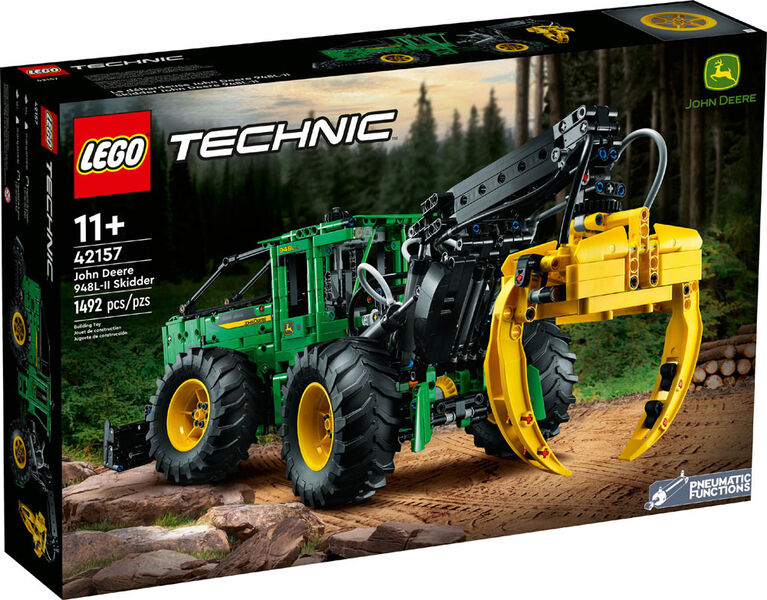 LEGO Technic John Deere 948L-II Skidder 42157 Building Toy Set (1,492 Pieces)