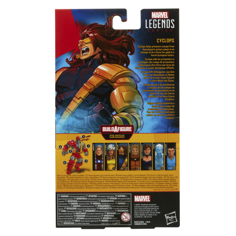 Marvel Legends Series 6-inch Scale Action Figure Toy Marvel's Cyclops and 1 Build-A-Figure Part