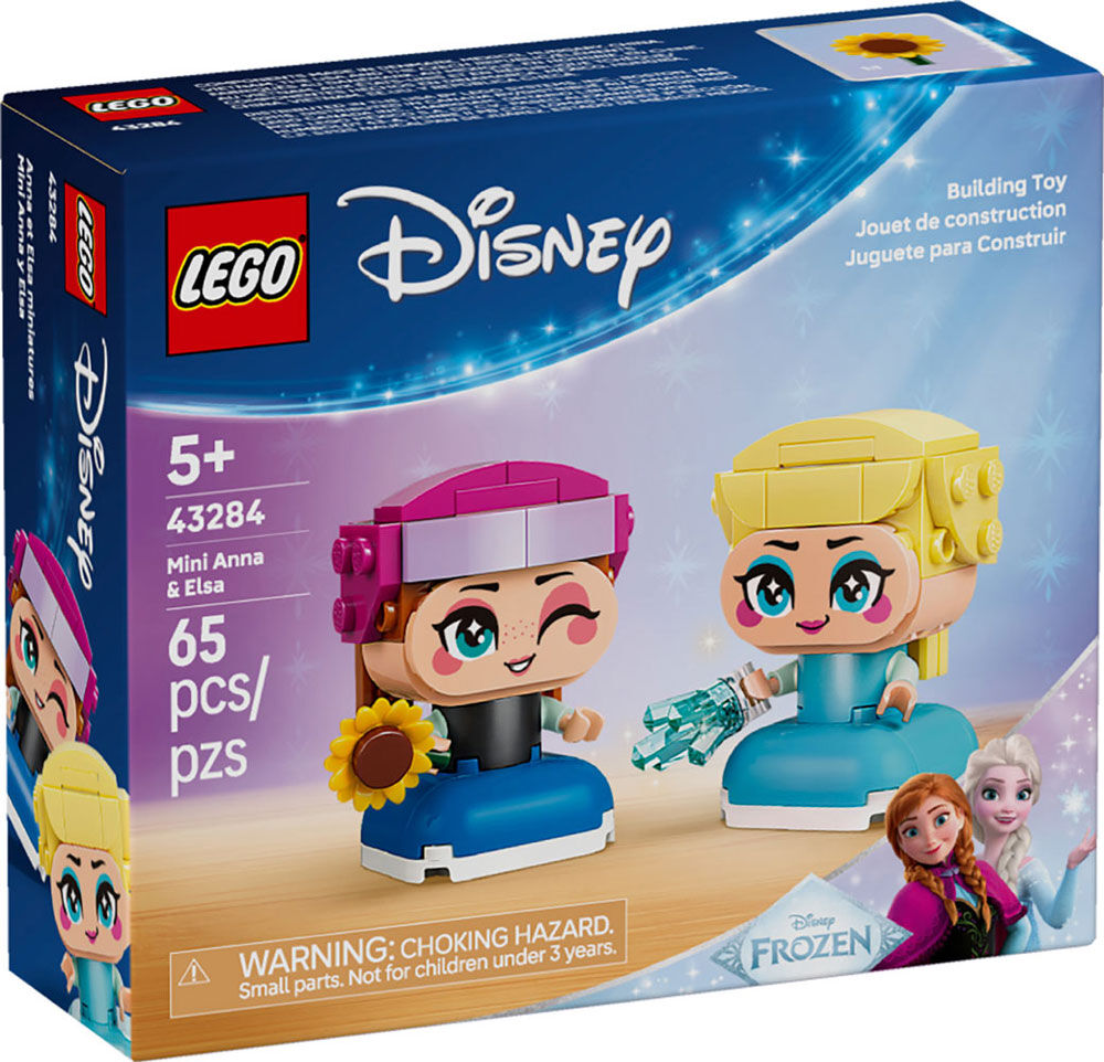 LEGO Disney Frozen Mini Anna & Elsa Toys - Building Set for Girls & Boys, Ages 5+ - 43284