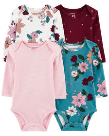 Carter's Four Pack Long Sleeve Bodysuits 24M