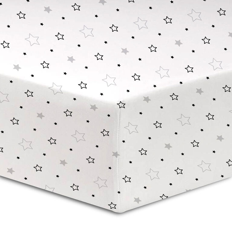 Koala Baby - Percale 1 Pk New Stars Grey