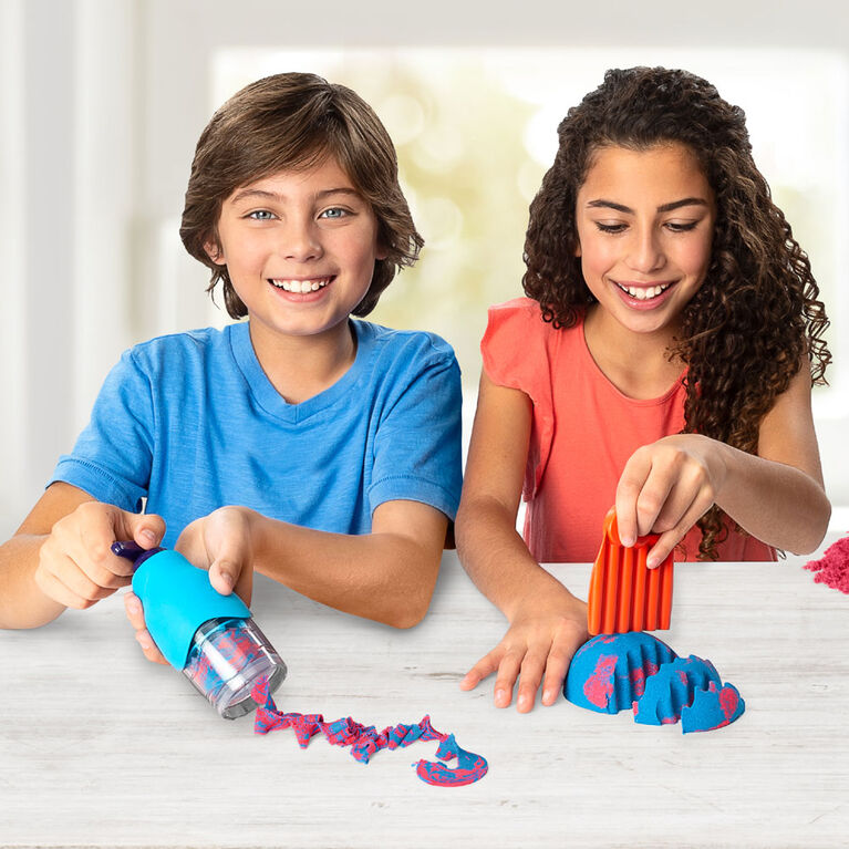 Kinetic Sand, Sandisfying Set with 2lbs of Sand and 10 Tools