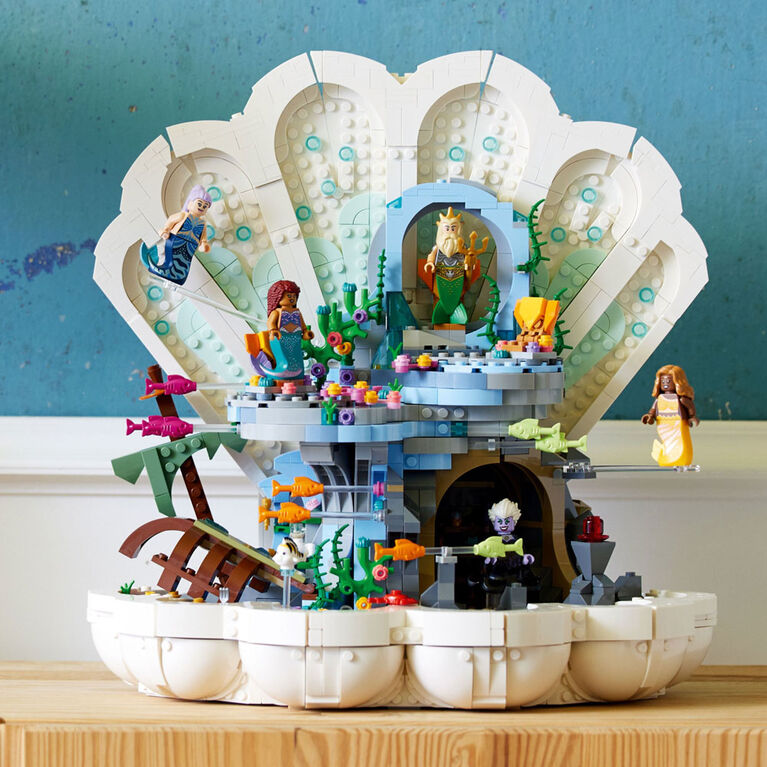 LEGO  Disney Le coquillage royal de La petite sirène 43225 Ensemble de jeu de construction (1 808 pièces)