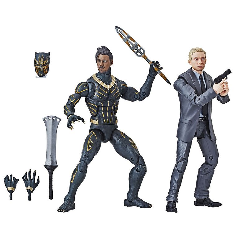 Marvel Legends Series - Duo Everett Ross & Erik Killmonger de 15 cm. - Notre Exclusivité