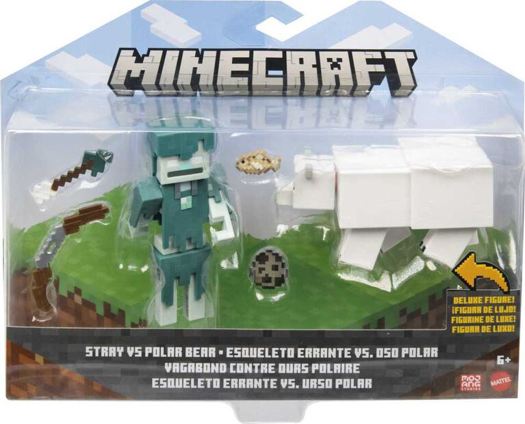 Minecraft Craft-a-Block 2-Pk Assortment Figures, Character Figures Based on the Video Game