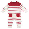 Gerber Childrenswear - 1 Pack Sweater Knit Romper - Red + White