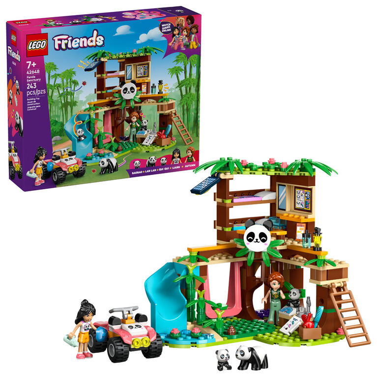 LEGO Friends Panda Sanctuary Animal Care Pretend Play Toy for Girls & Boys, Ages 7+ - 42648