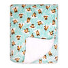 Jesse & Lulu Lounge Blanket with Sleep Mask: Aqua Sloth