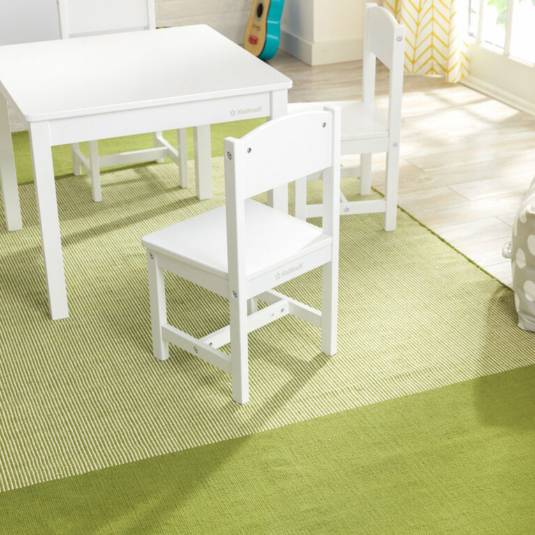 Ensemble Table et 4 chaises Farmhouse - Blanc