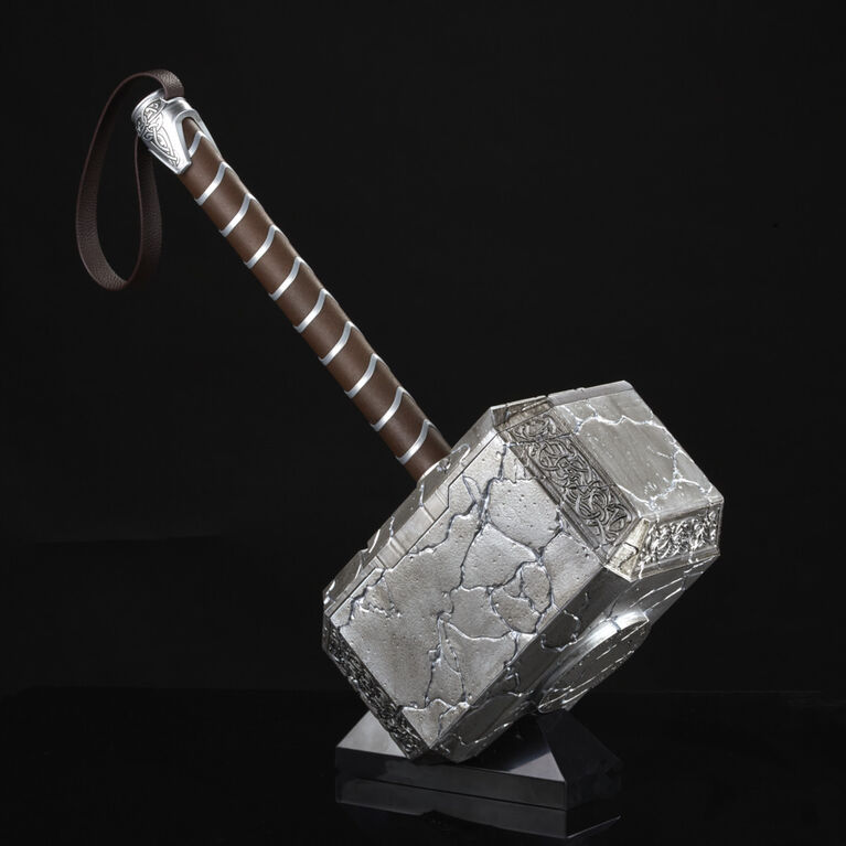 Marvel Legends Mighty Thor Mjolnir Premium Electronic Roleplay Hammer with lights and sound FX, Mighty Thor Love and Thunder Roleplay Item