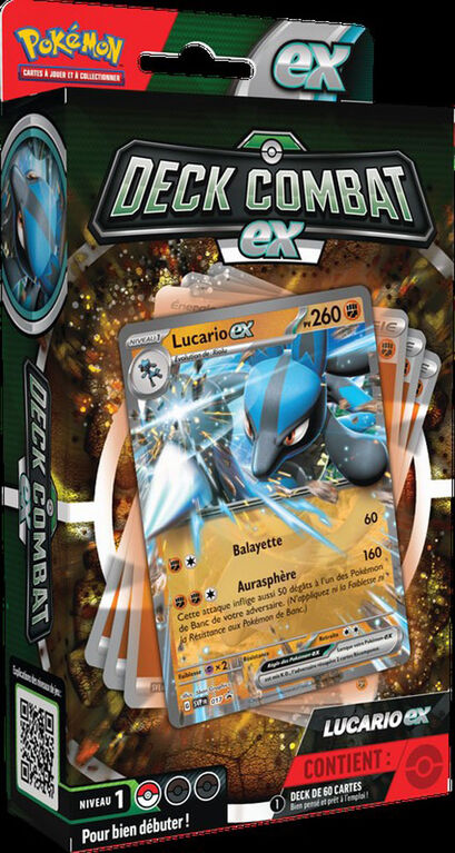 Pokemon Ampharos ex/Lucario ex Battle Deck - French Edition