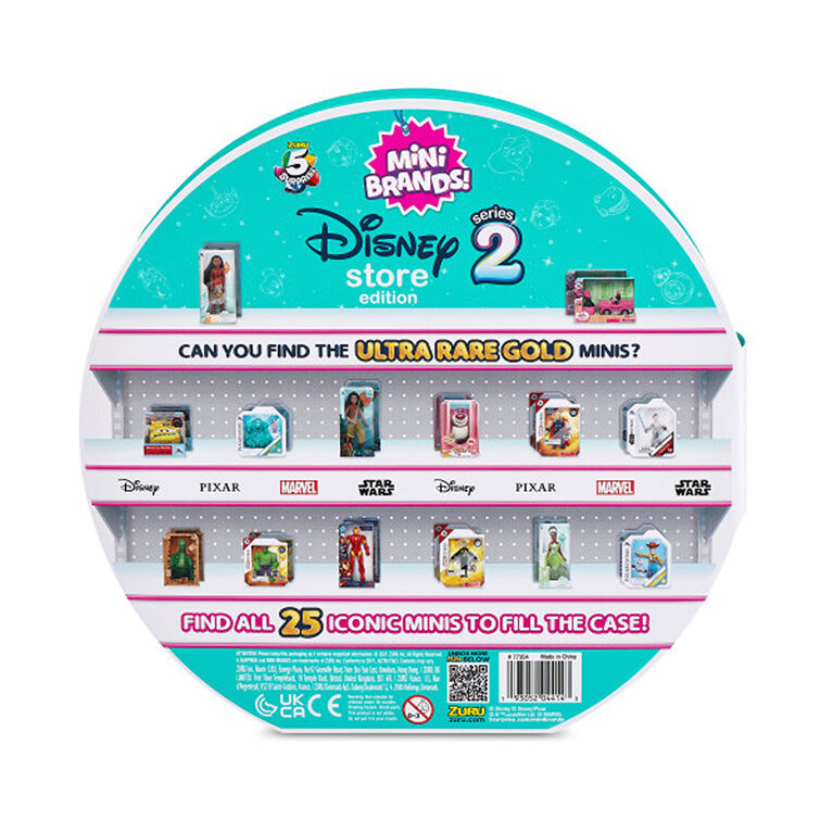 Ensemble Magasin de jouets Disney Store Mini Brands 5 Surprise avec 2 Minis  exclusifs par Zuru 