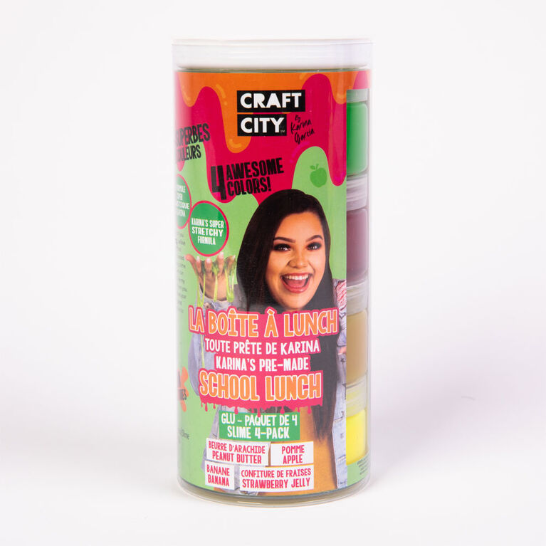 Craft City by Karina Garcia School Lunch Slime 4-pack