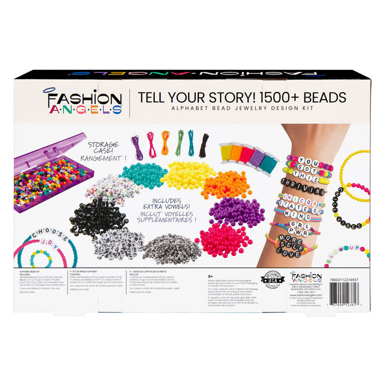 Fashion Angels - Tell Your Story Alphabet Bead Set - 1500+ beads