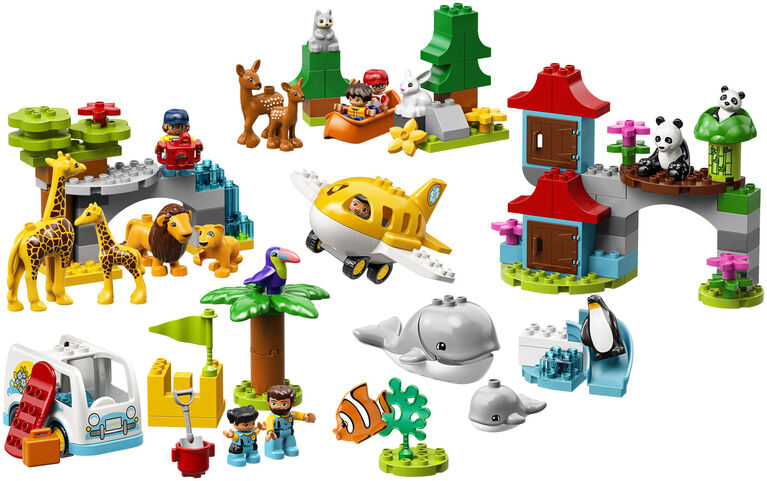 LEGO DUPLO Town Les animaux du monde 10907 (121 pièces)