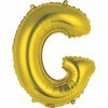14" Gold Letter Balloons - G
