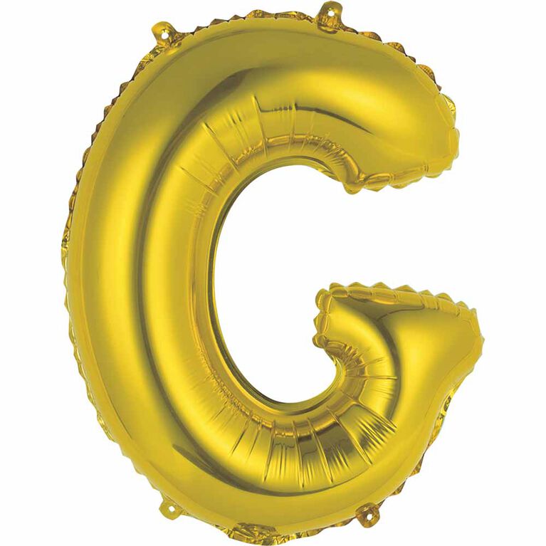 14" Gold Letter Balloons - G