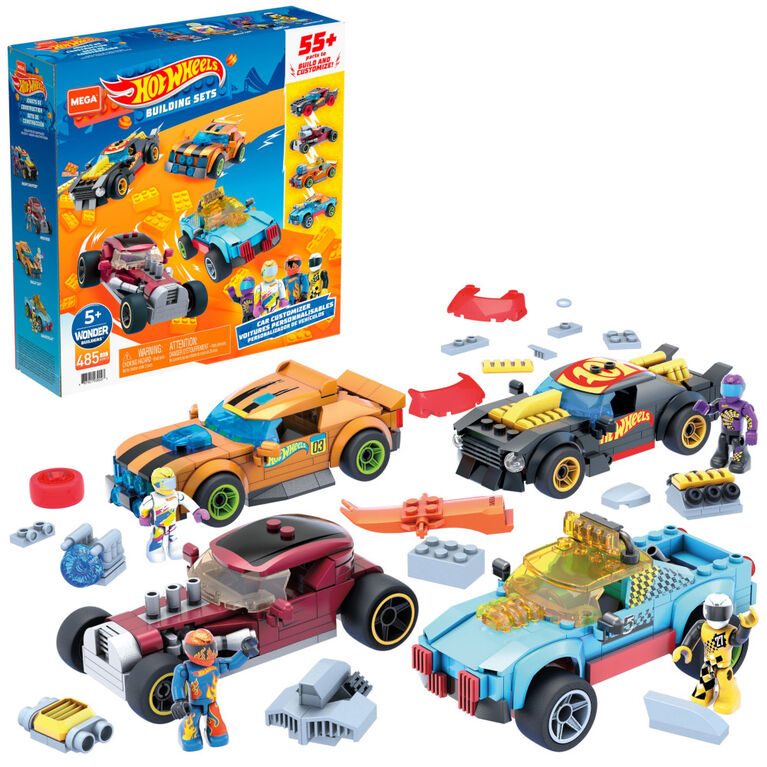 Hot Wheels - Mega Construx - Voitures personnalisables