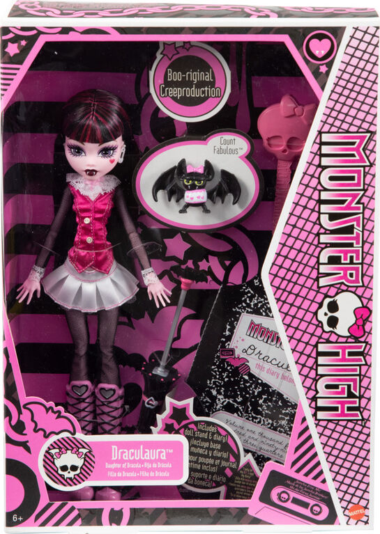 Monster High Draculaura Reproduction Doll with Doll Stand & Accessories