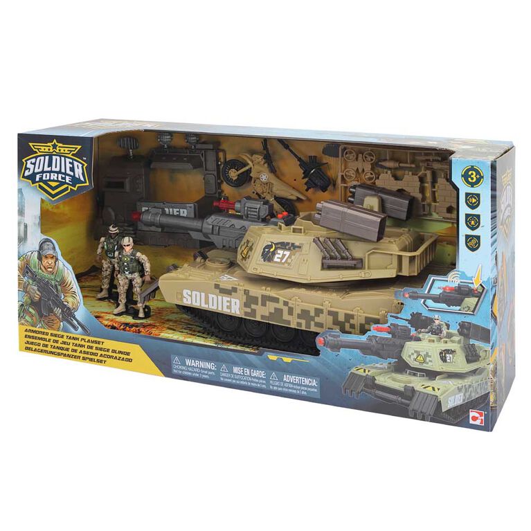 Soldier Force Armored Siege Tank Playset
