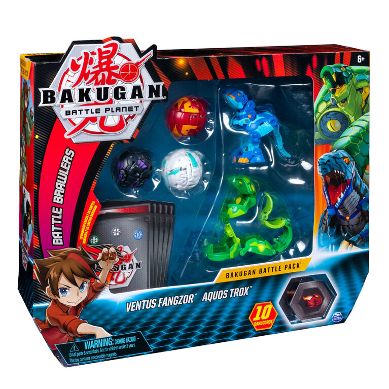 Bakugan, Battle Pack 5-Pack, Ventus Fangzor and Aquos Trox