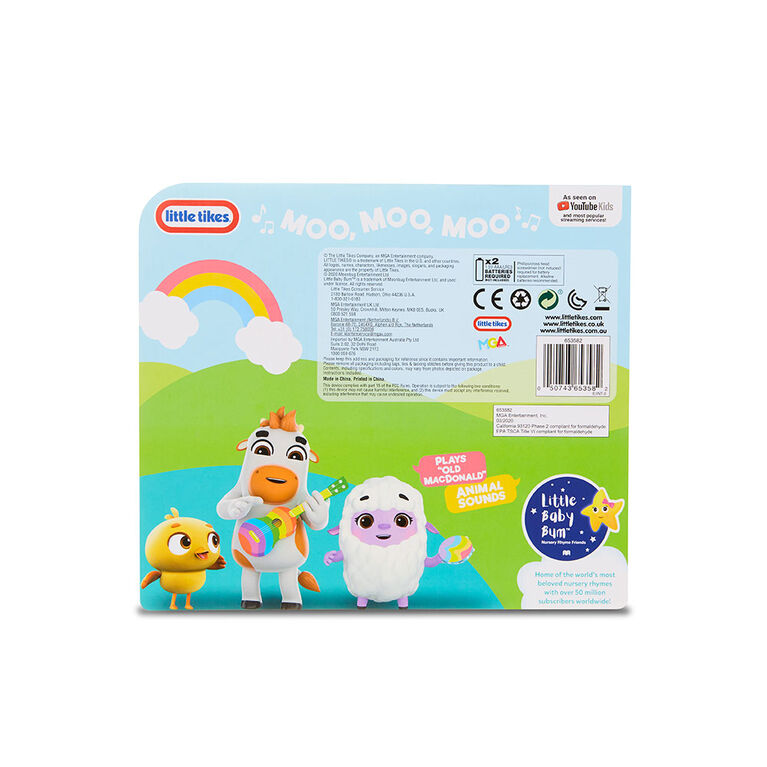 Little Baby Bum 5-Piece Chunky Wooden Sound Puzzle Plays Old MacDonald - English Edition