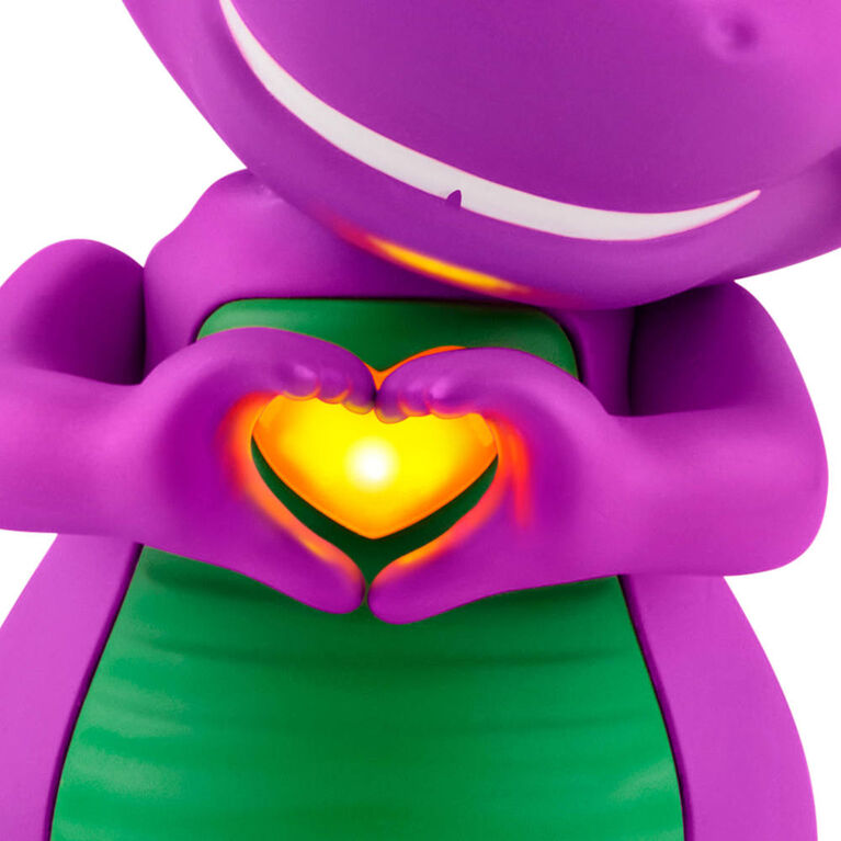 Fisher-Price Barney's World Heart Hands Barney Toy Figure with Music & Lights for Kids