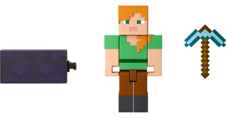 Minecraft Alex Build-A-Portal Figure