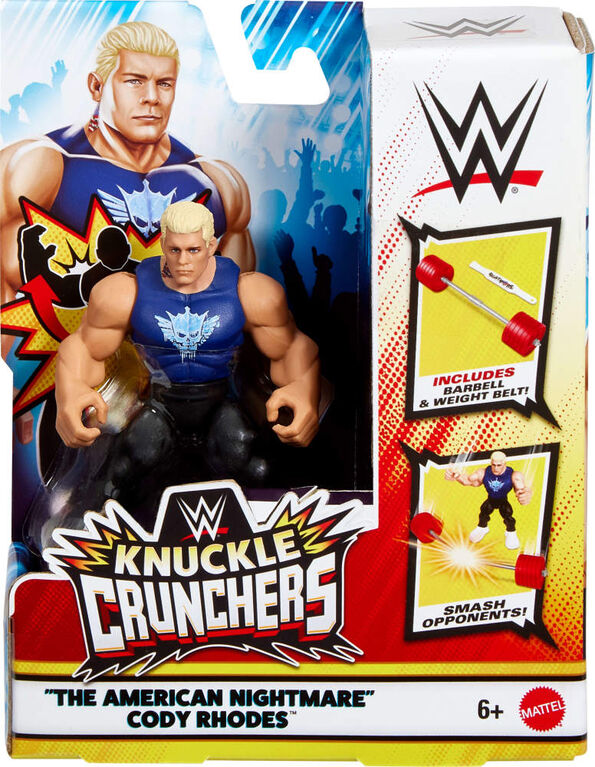WWE Knuckle Crunchers Figurine articulée et acc. Cody Rhodes
