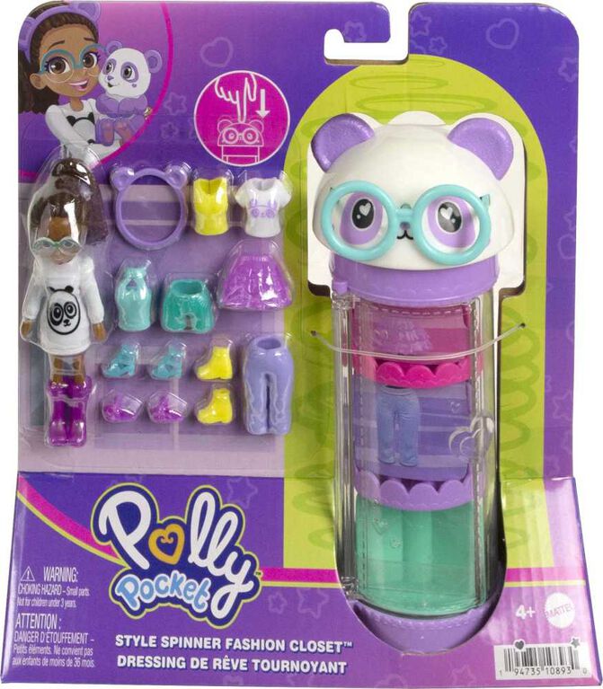 Polly Pocket Coffret Tube mode de rêve tournant, Shani