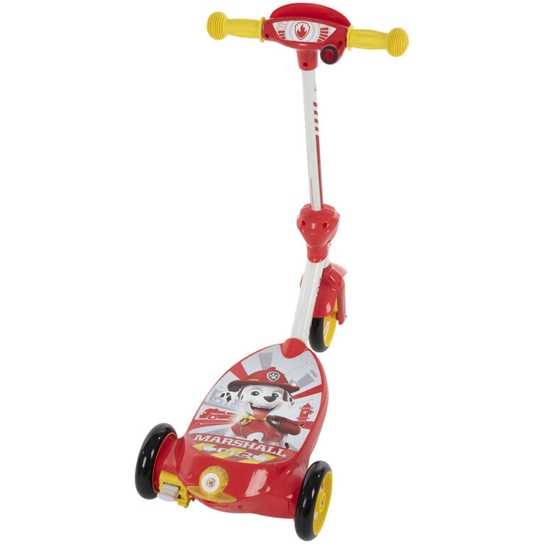 Trottinette électrique à bulles de 6V pour enfants La Pat' Patrouille  Marshall Ride-On alimenté par batterie, Rouge