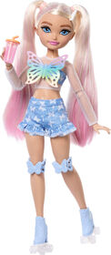 Dream Besties Barbie "Malibu" Roller Skating Fashion Doll with 9 Makeup Themed Accessories