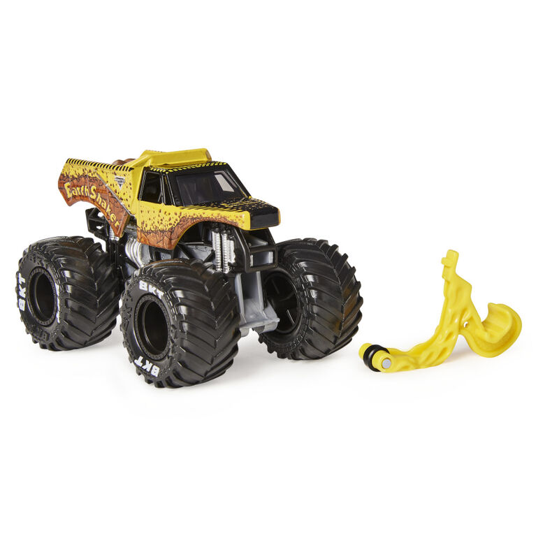Monster Jam, Official Earth Shaker Monster Truck, Die-Cast Vehicle, Show Time Series, 1:64 Scale