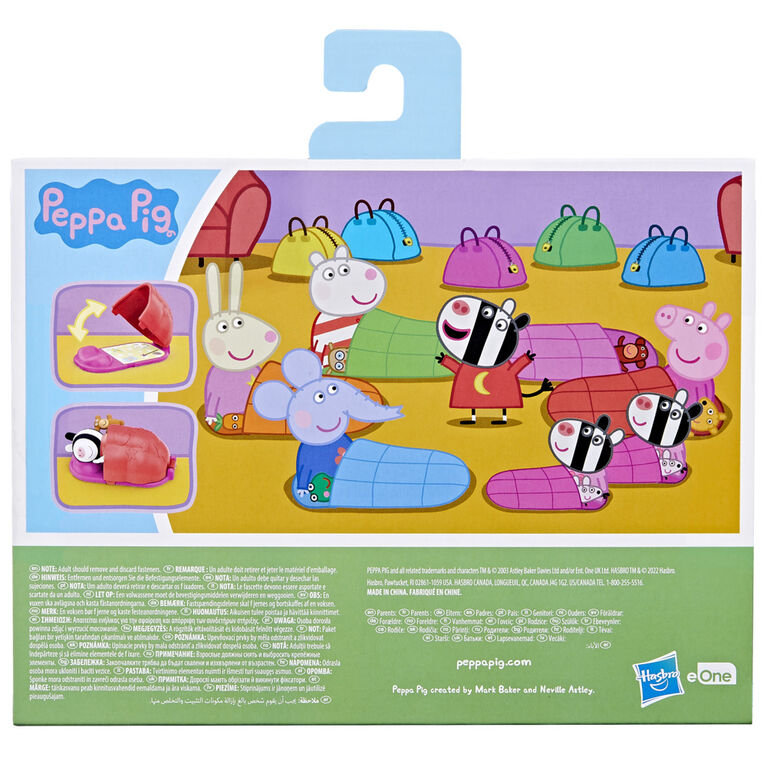 Peppa Pig Toys Peppa's Sleepover Playset Toy for Preschoolers, 2 Figures and 3 Themed Accessories