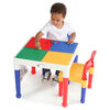 Tot Tutors - 2 in 1 Plastic Construction Activity Table & Chairs Set
